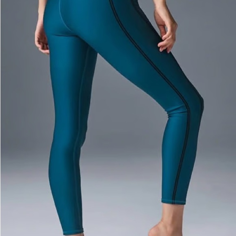 ALO Yoga Blue High-Waist Performance Leggings